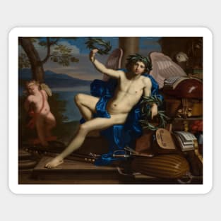 Allegory of Sacred and Profane Love by Michele Desubleo Sticker